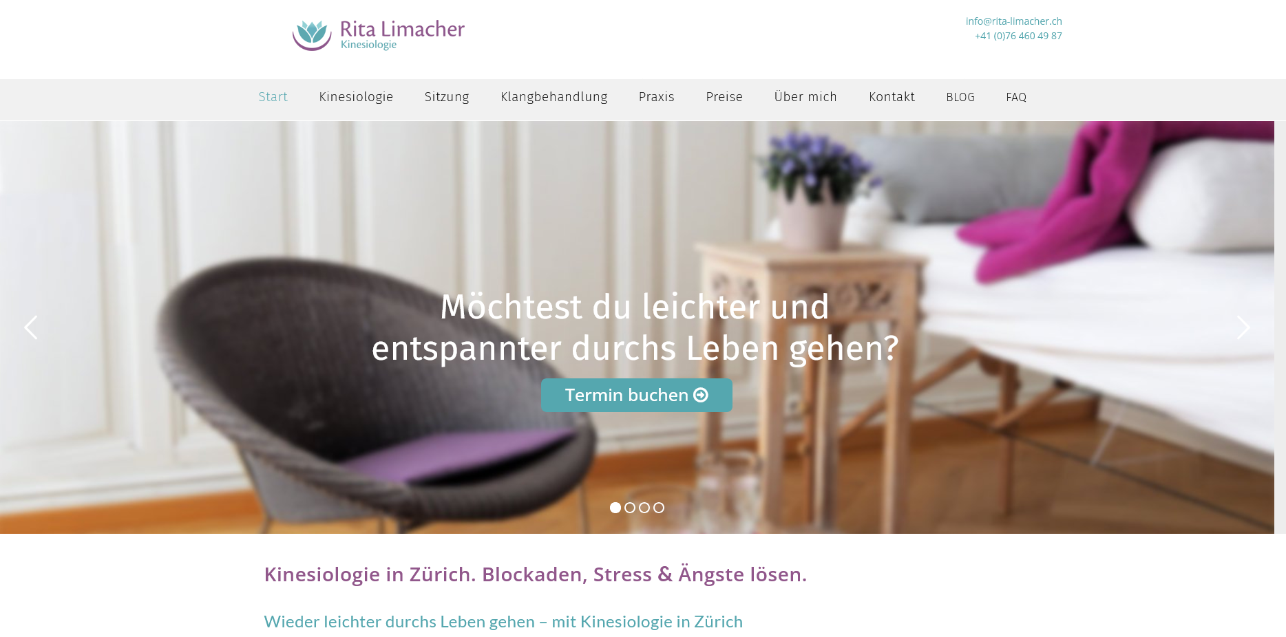 Rita Limacher Kinesiologie Zürich